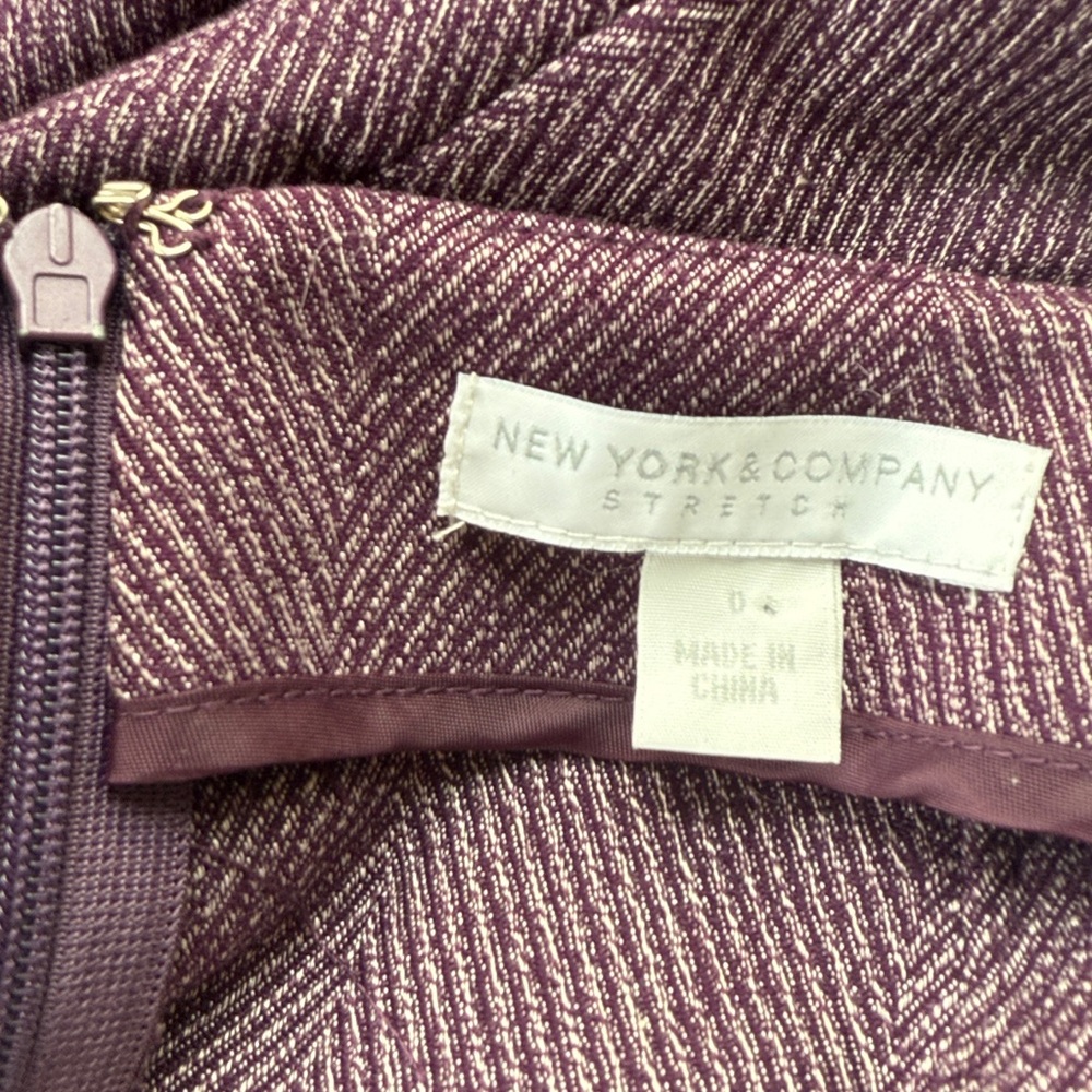 New York & Co Purple Skirt - Picture 4 of 6